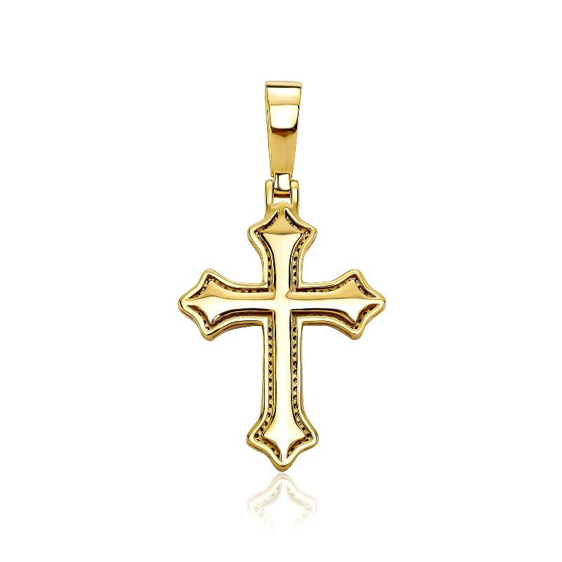 Accessories Hip Hop Cross Diamond Pendant Necklace Vintage Niche Versatile Style Necklace