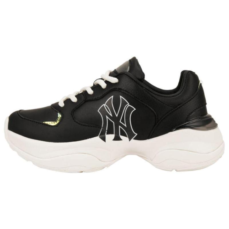 

MLB Big Ball Chunky Cookie Anti-Slip And Wear-Resistant Lightweight Low-Top Vintage Chunky Sneakers Unisex Black White Sneakers 32SHCC111-50L 39