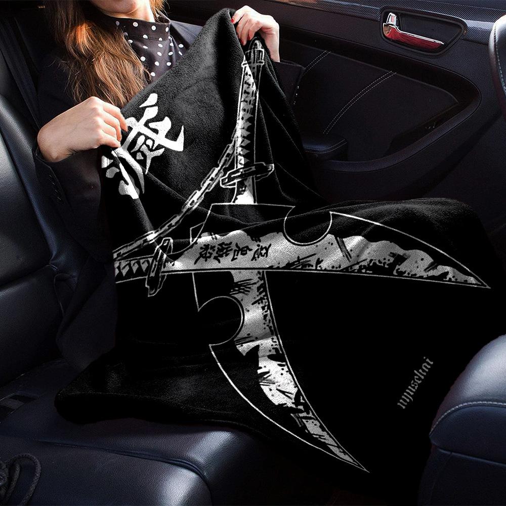 1pc Swords Chain Soft Flannel All Season Throw for Home, Office, Outdoor UseDurable Comfort Soft Warm Throw for Home