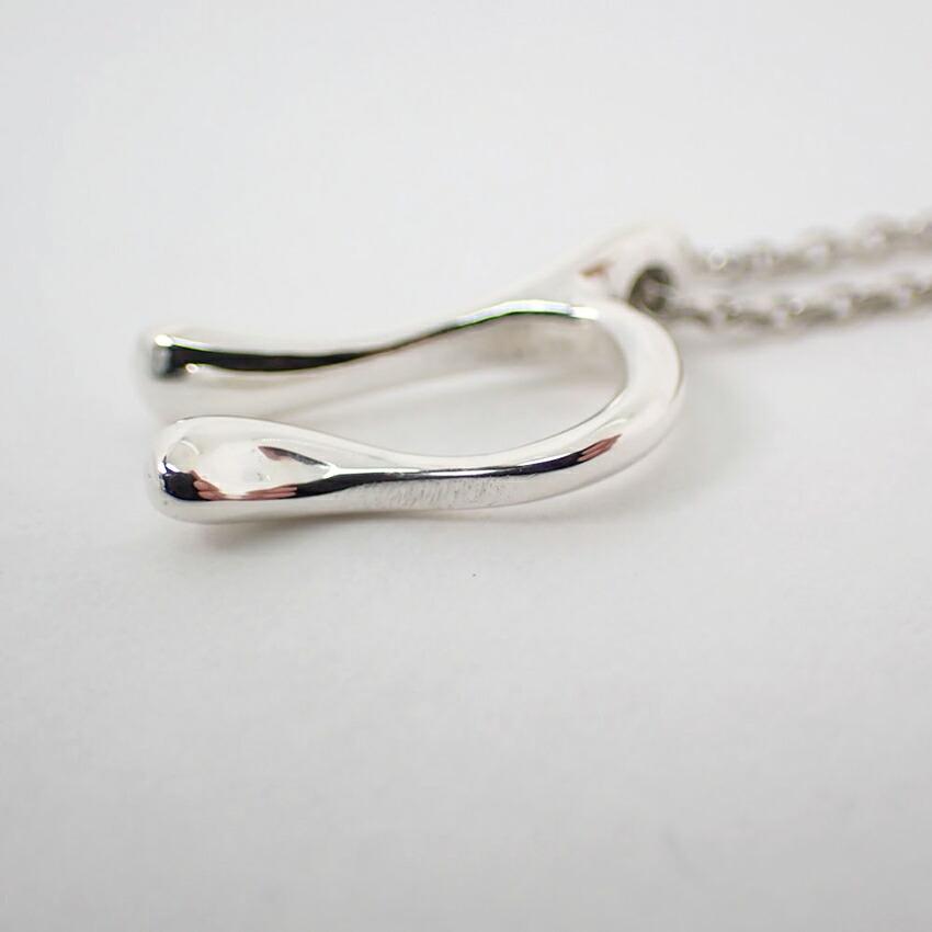 [Used] TIFFANY/Tiffany 925 Initial N Pendant/j31-67