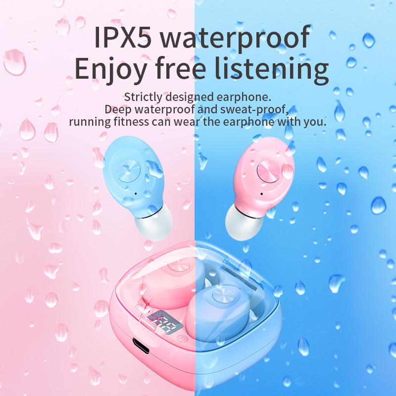 Mini Invisible Headphones TWS Bluetooth Earphones Wireless Heasets HIFI Stereo Noise Reduction Earbuds For iphone Xiaomi