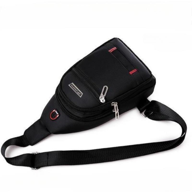 Men's Casual Shoulder Bag Multifunctional Waterproof Crossbody Bag Mobile Phone Bag Outdoor Travel Sports Backpack Business Chest Bag
