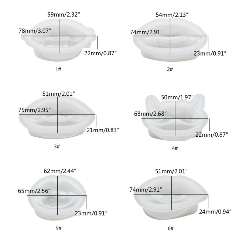 Mouth Lip Shape Candle Silicone Mold for Hand-made Desk Decorations Gypsum Epoxy Resin Candle Silicone Baking Mould