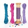 4Pcs 4mm Paracord Rope String 3meter/9.84ft Long Each for Keychain Bracelets Jewelry Making Outdoor Gear Accessories