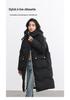 Yaya Women's Mid-Length Hooded Down Jacket - 2025 Winter Korean Style Casual Outerwear