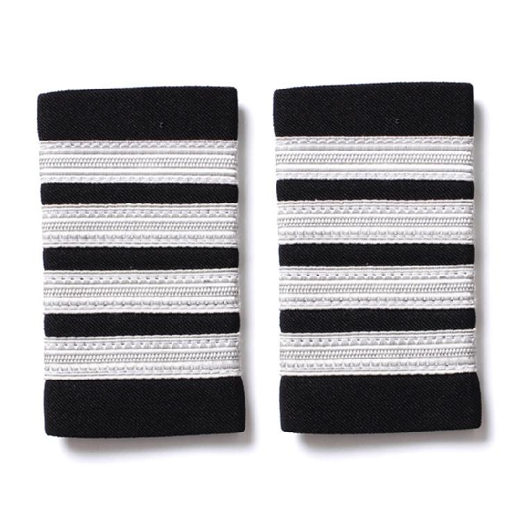 2pack Versatiles Embroidery Badge Unique Epaulet Decorative Clothing Epaulettes for Sewing Projects
