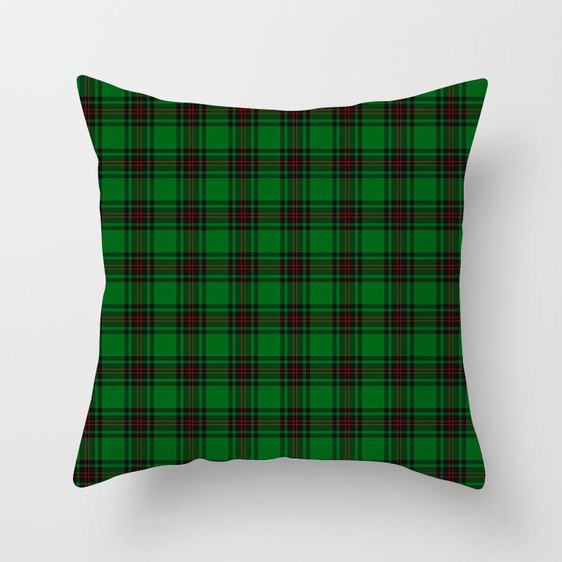 Scottish Red Plaid Pillowcase Home Sofa Pillow Cushion Cover