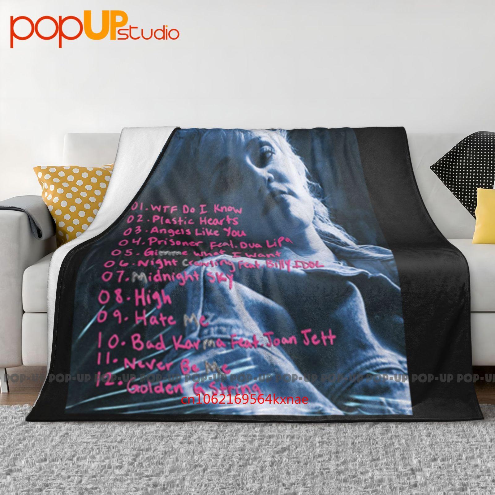 

Pop Miley Cyrus Plastic Hearts Ultra-Soft Blanket Quilt Winter Sofa Cover Bed Covers 30x40in