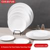 Chef's Plan White Melamine Shallow Dinner Plates