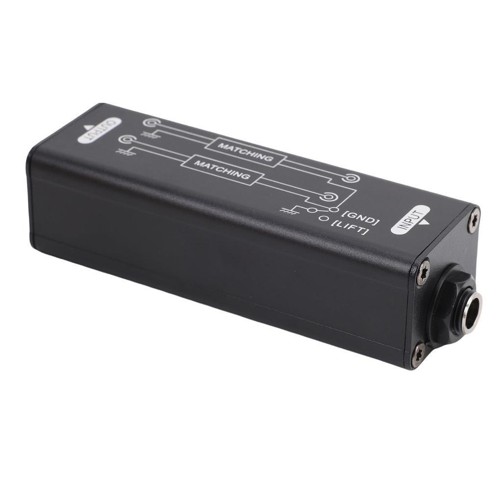 Sound Signal Isolator 6.35mm Sound Passive Noise Isolator Hum Eliminator for Studio Home Stage Use