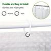1pc Waterproof Clear Crystal Shower Curtain Liner with Bottom Magnets, Plastic Bathroom Curtain for Bathtubs Bathroom Partitions