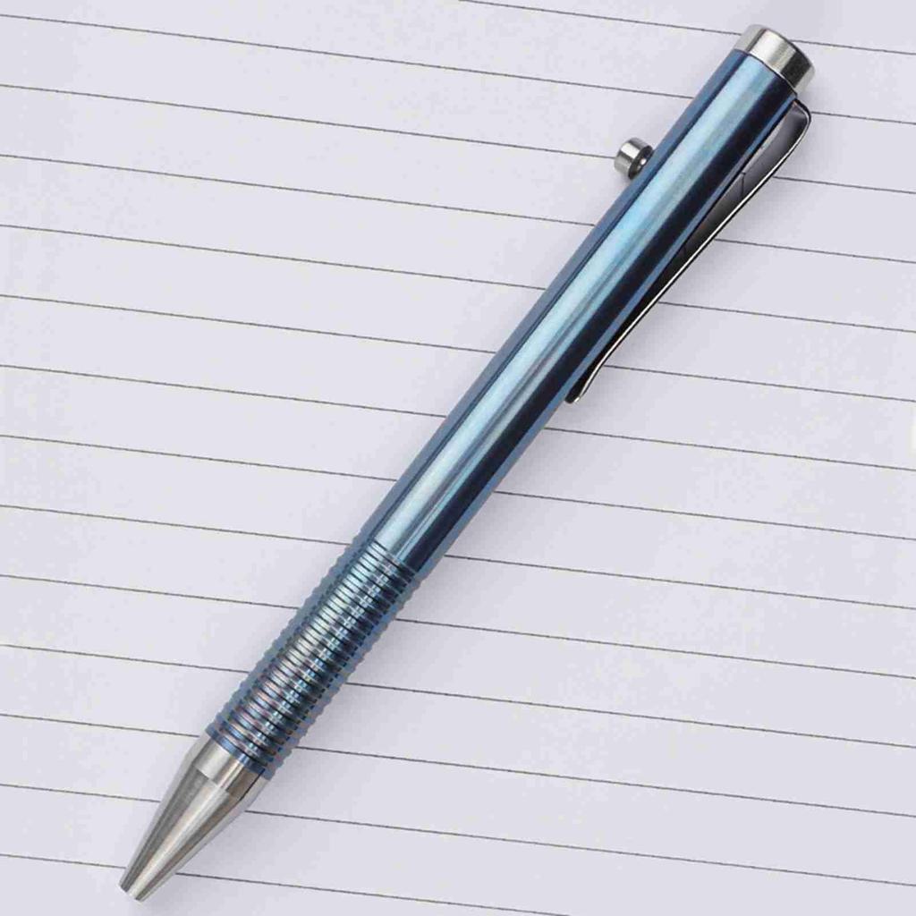 Portable Titanium Alloy Ballpoint Pen Writing Pen Equipment Tool for Outdoor Traveling Office Gift