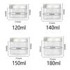 10/30pcs 50ml 100ml 150ml 250ml Empty Cosmetic Cream Jar with Aluminum Lid Storage Jar Makeup Bottle PET Makeup Pot Travel
