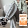 Fleece sweatpants women's new thickened thermal cotton pants in autumn and winter wear casual small footwear sweatpants