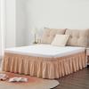 Elastic Bed Skirt Solid Color Ruffled Bed Skirt Elastic Bed Skirt Multiple Colors Multiple Sizes