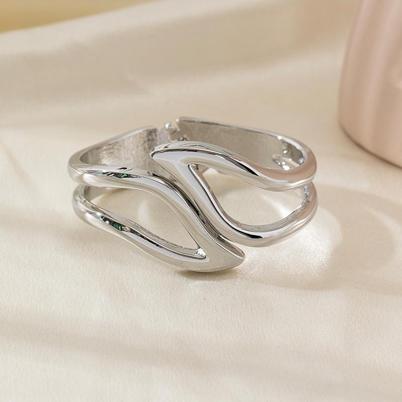 

Качество 4 стиля Широкие браслеты-манжеты Хип-хоп Панк Капля воды Геометрические Металлические Пружинные браслеты Для женщин Браслеты Мужские Ювелирные изделия