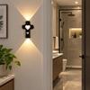 Tri-color Dimming Magnetic Intelligent Wall Lamp Wireless Heart Design Cross-Shaped Night Lamp Motion Sensor USB Charging