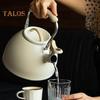 3L Whistling Tea Kettle with Heat-proof Foldable Handle Large Capacity Food Grade Teapot Kitchen Supplies