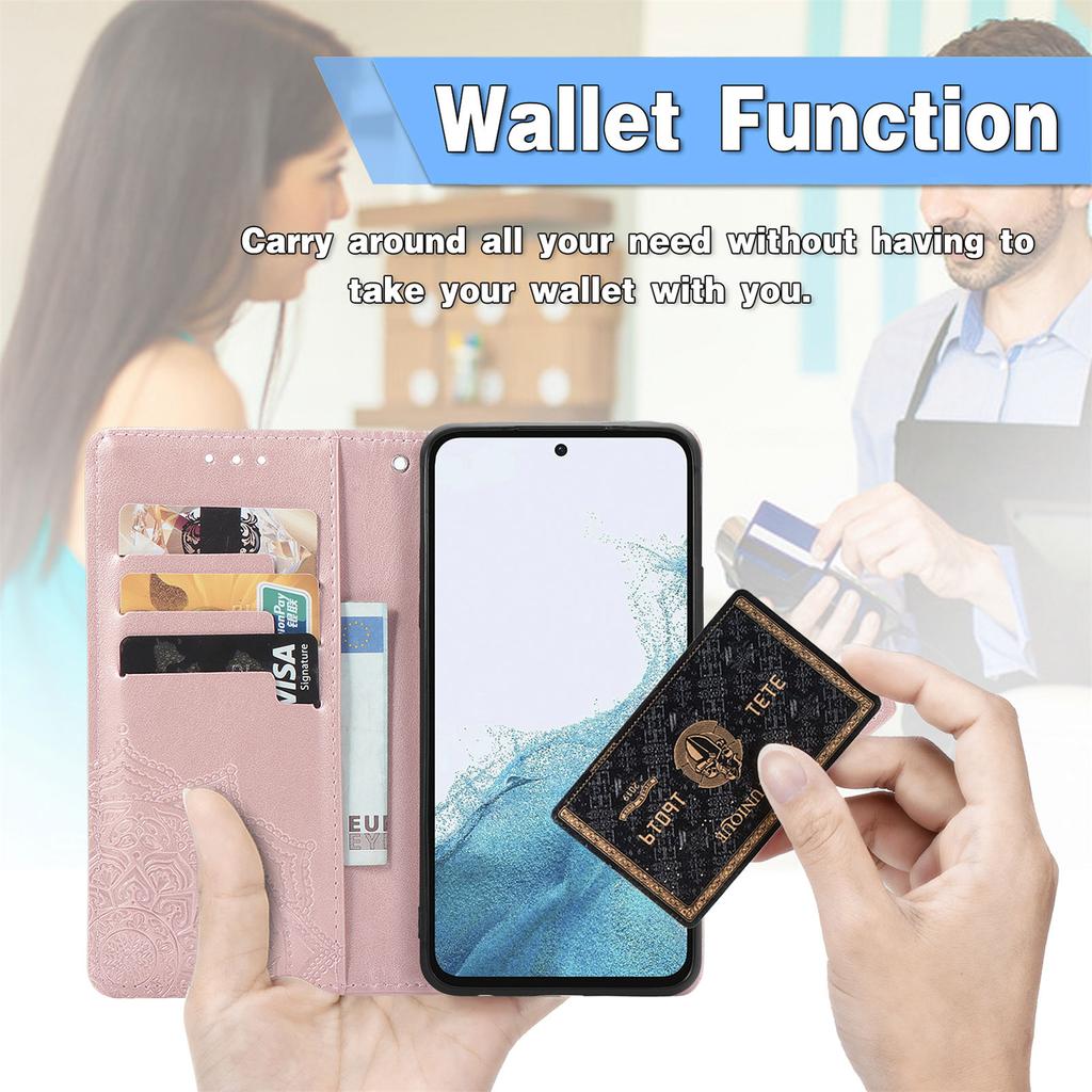 For Samsung Galaxy A36 5G Wallet Case Mandala Flower Leather Phone Cover Stand View