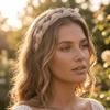 Twisted Knotted High Cranial Hair Hoop Wide Brim Braided Hairband Chic Rhinestone Headband  Makeup