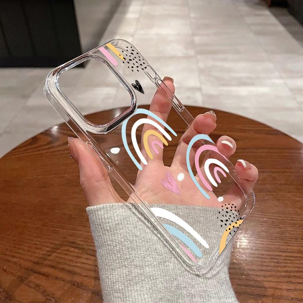 Acrylic Phone Case for iPhone 11 12 13 14 Pro 12 14 16 Pro Max for Samsung A16 A36 A56 S24 FE High-quality Painted Anti-fall Mobile Phone Case