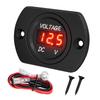 DaierTek Voltage Meter 12V Red Voltage Gauge Waterproof 12 Volt Gauge 24V 36V Digital Display Voltmeter for Car Truck RV ATV Boat Marine