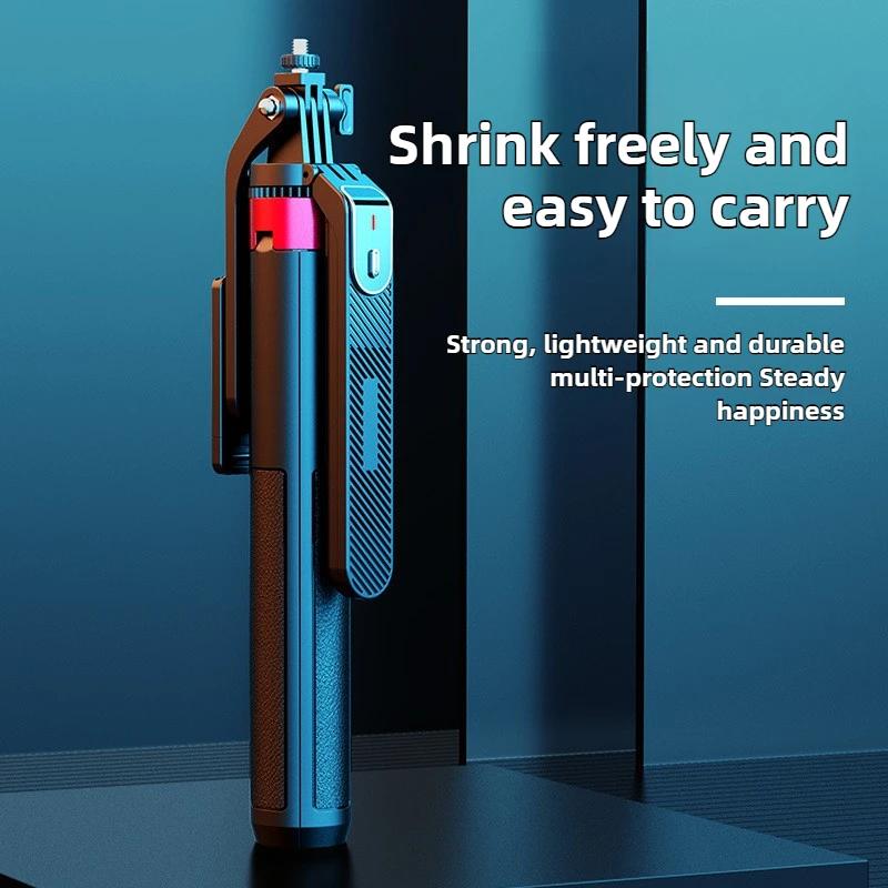 Wireless 1.8m Four Foot Stabilizer, Telescopic, 360 ° Rotation, Used for Taking Photos, Live Streaming, Outdoor Video Shooting