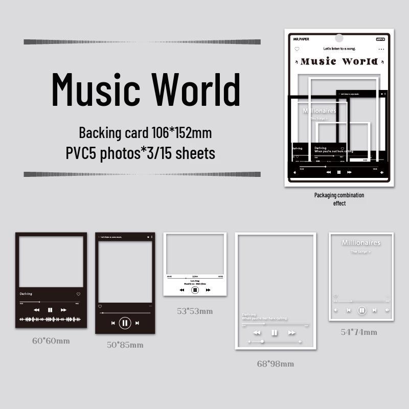 Retro Border Film Camera Stickers for DIY Collage & Journal Decoration