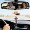 Car Pendant Western Vintage Cross Pendant Retro Car Charm Rearview Mirror Accessories For Birthday Christmas Men Women Driver