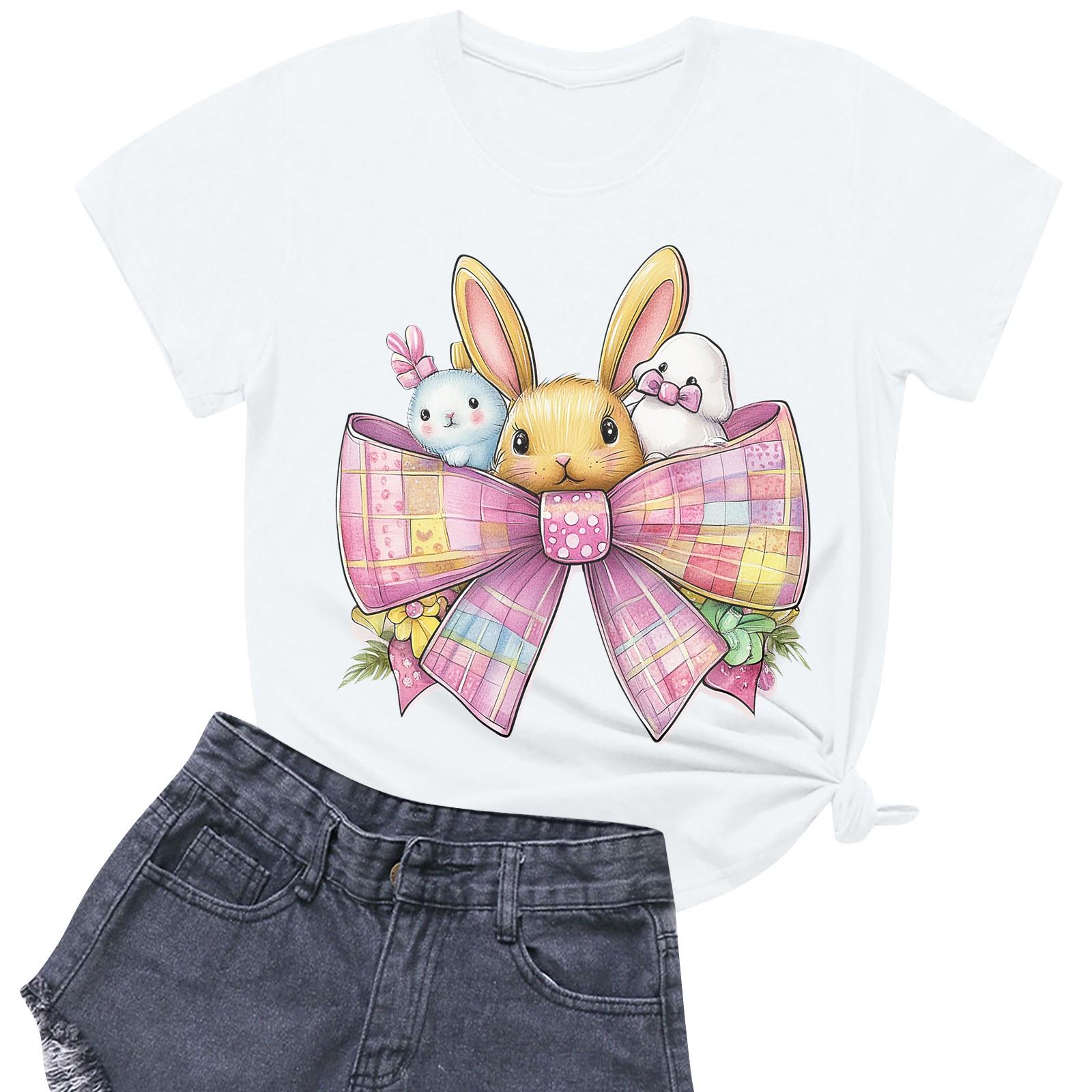 

Женская повседневная футболка с круглым вырезом и короткими рукавами с принтом L бежевый