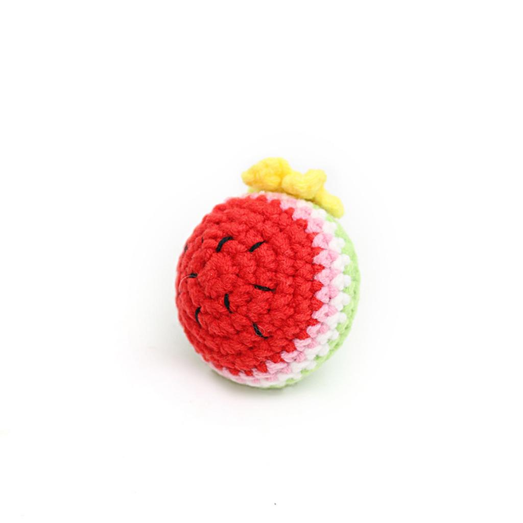 Woolen Hook Weaving Pendant Handmade Hook Weaving Persimmon Woolen Weaving Pendant Knitted Fruit Pendant