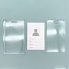 Photo Holder Acrylic ID Holder Transparent Acrylic Holder Portable Bus Card Protective Case For Protective Cover Girls Kids