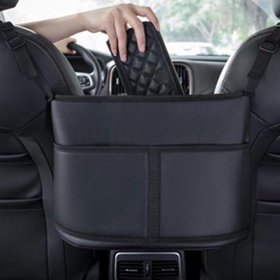 PU Leather Handbag Holder for Car Front Seat Accessories Purse Phone Storage Bag