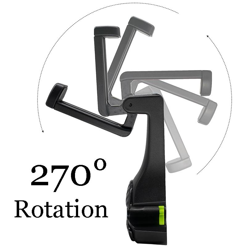 2 In 1 Car Headrest Hook with Phone Holder Seat Back Hanger for Bag Handbag Purse Grocery Cloth Car Phone Holder Car