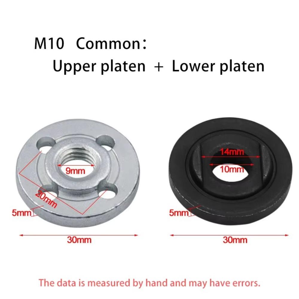 Hexagon Nut Angle Grinder Pressure Plate M10 Pressure Plate Cover New Inner Outer Flange Nut