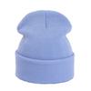 Simple Style Winter Beanies Unisex Solid Color Knit Beanies, Classic Slouchy Skull Cap for Winter, Soft Elastic Casual Warm Headwear Men Women,