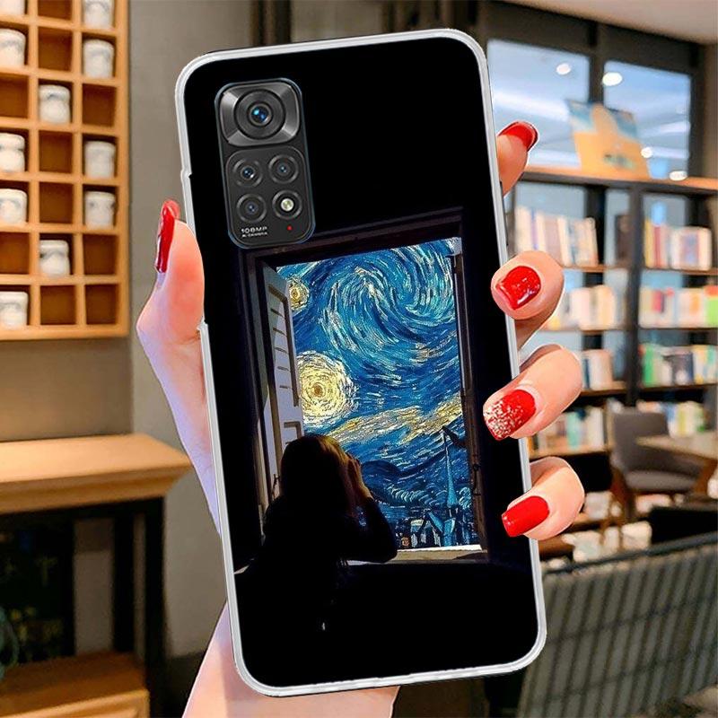 Van Gogh Mona Lisa Funny Art Cover Phone Case For Xiaomi Redmi Note 15 14 13 12 11 10 Pro Plus 14S 12S 11S 11T 11E 10S Soft Fund