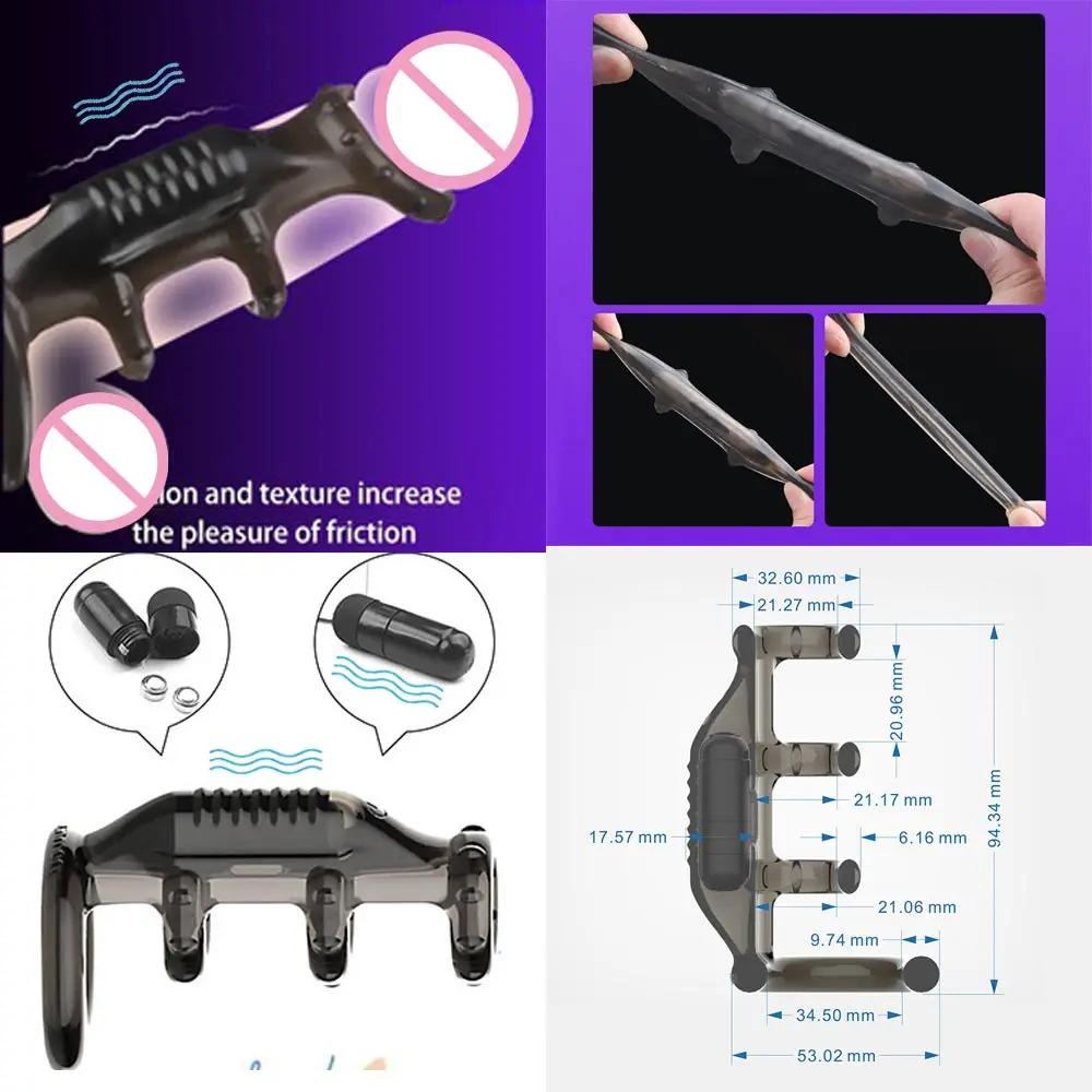 Penis Electric Penis Ring Sillicone Vibro Ring G Spot Masturbaror Men Goods Women Vibrator Attachment At Paired Blowjobs