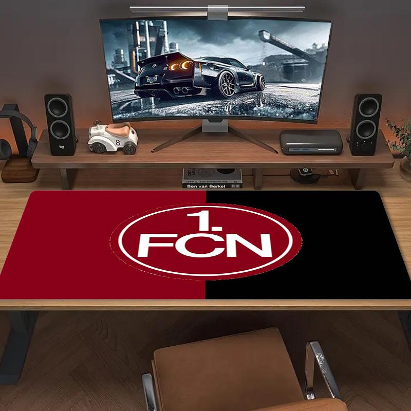 1.FC Nürnberg Logo Color Mouse Pad Large Gaming Table Cushion Non-slip Laptop Tablet Big Mousepad XXL Mat Mini PC Playmat With Lock edge