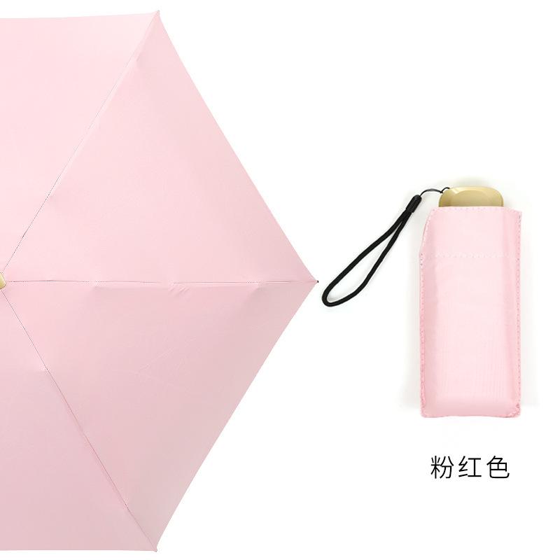 Card bag umbrella Pocket umbrella Flat 60% off Sun umbrella Sunscreen parasol Mini Portable weather and rain parasol