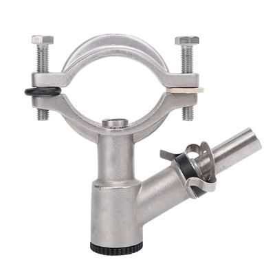 Accessoire de vanne d'insertion 1,5 pouce à dégagement rapide en acier inoxydable Collier de serrage pour tuyau de machine à traire pour