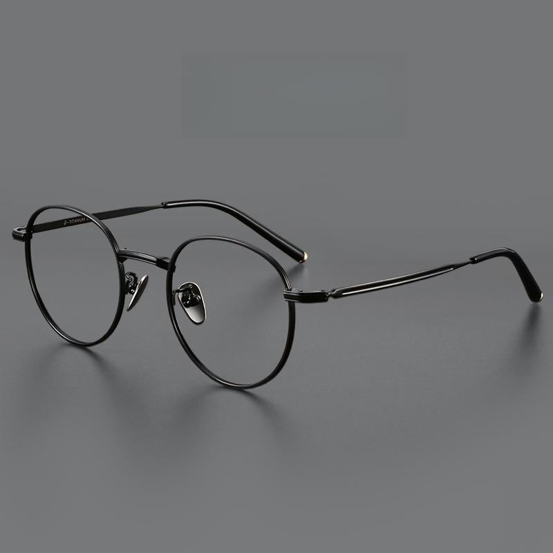 YIMARUILI Retro Round Prescription Glasses Men And Women Myopia Hyperopia Progressive Anti-Blue Light Photochromic Eyeglasses