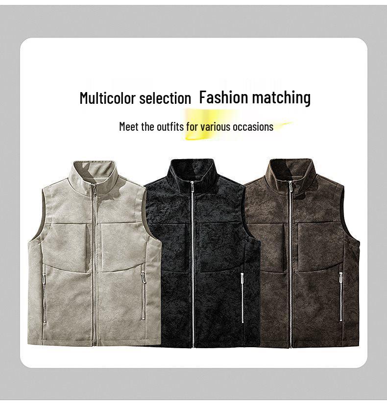 2026 Stylish Leather Vest: Comfortable, Durable, Windproof & Rainproof Autumn/Winter Sleeveless Top