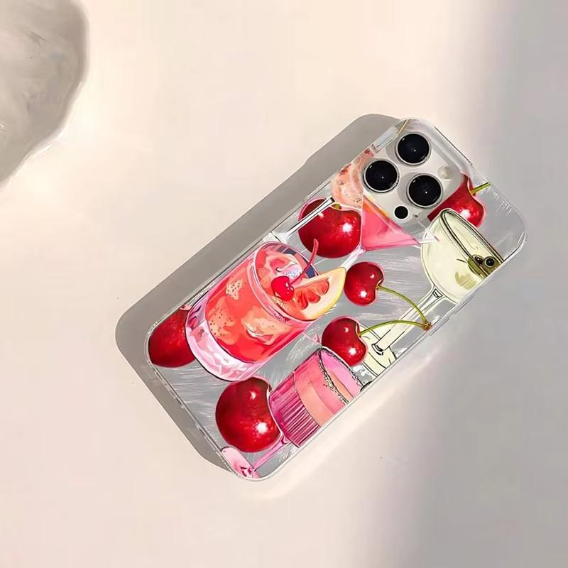 Cherry Pattern Phone Case for Samsung Galaxy A56 A55 A36 A35 A26 A25 A15 5G A24 A23 A22 A52 A71 A72 4G Shockproof Cover
