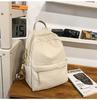 Schoolbag simple casual mini backpack women's 1011 new fashionable solid color small bag small fresh student travel backpack