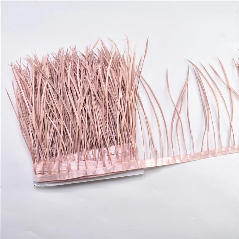 Feather1Meters Pruning Goose Feathers Trim Tassel Fringe Ribbon Tape 6-8" Pheasant Feather for Crafts Costume Sewing Trimmings Carnival