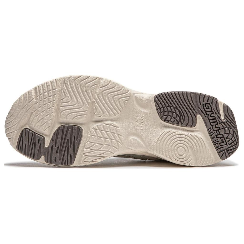 Li Ning Meteor Versatile Retro Dad Shoes Thick Sole Height Increasing Shock Absorption Non-Slip Wear-Resistant Support Low-Top Casual Shoes AGCU122-2