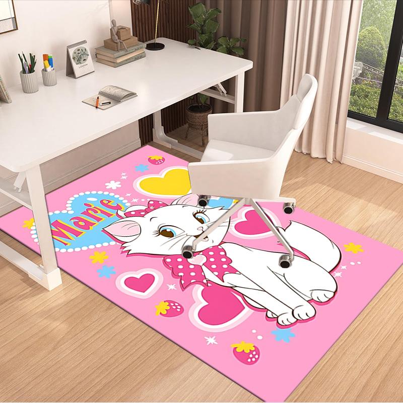 Marie Cute Kitten Carpet For Playroom Bedroom Living Room Sofa Home Decorkids Game Area Rug Nonslip Floor Mat