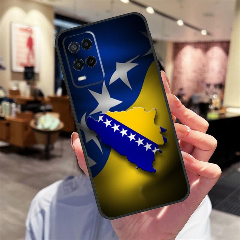 Bosnia and Herzegovina Flag Case For Oppo A17 A77 A80 A40 A60 A98 A78 A18 A38 A58 A16 A76 A96 A74 A94 A54 A57S A15 Cover