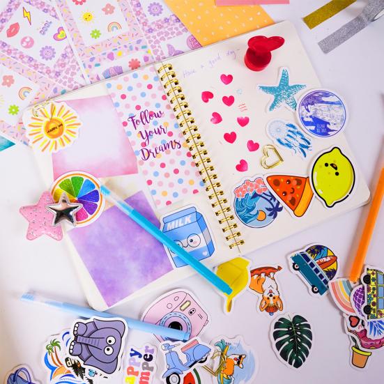 Yousheng Girls Diary Set for Ages 8-12 Kids DIY Stationery Kit with Colored Pens Stickers Tape Journaling Scrapbooking Supplies